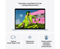 Apple MacBook Air M5/24GB/1TB/Mac OS Błękitny 10R GPU US - 1506443 - zdjęcie 5